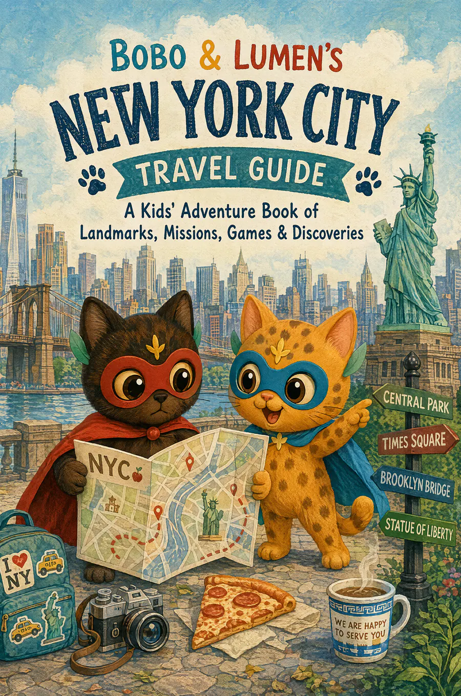Bobo & Lumen's New York City Travel Guide cover