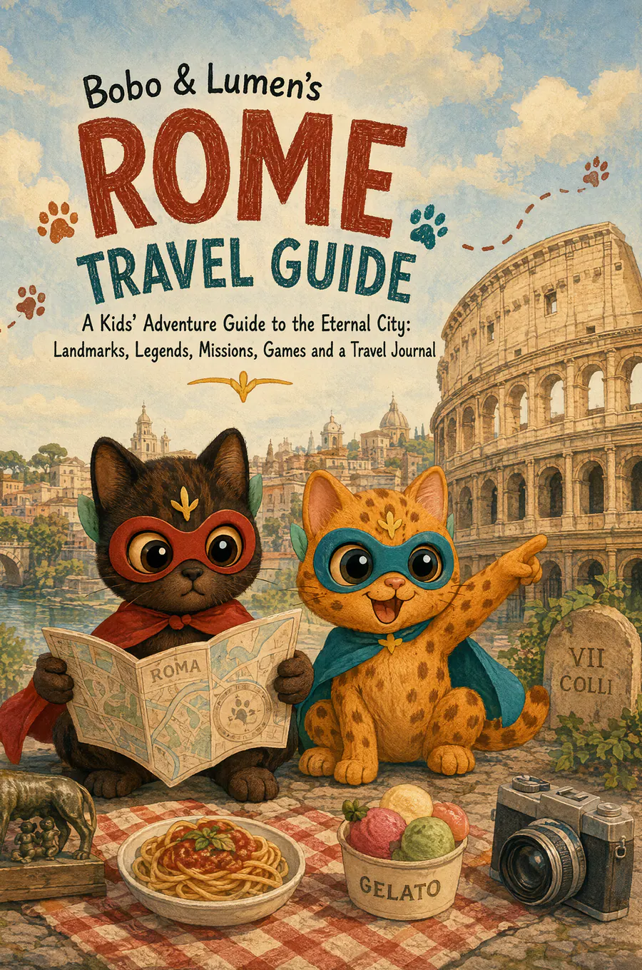 Bobo & Lumen's Rome Travel Guide cover